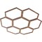 Ekena Millwork Florin Wood Fretwork Pierced Ceiling Medallion, Walnut, 24"OD x 10 1/4"ID x 1/4"T CMWP24X24X0250FOWA - alternate 4